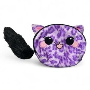 Hot Topic Purple Cat Cosmetic Bag